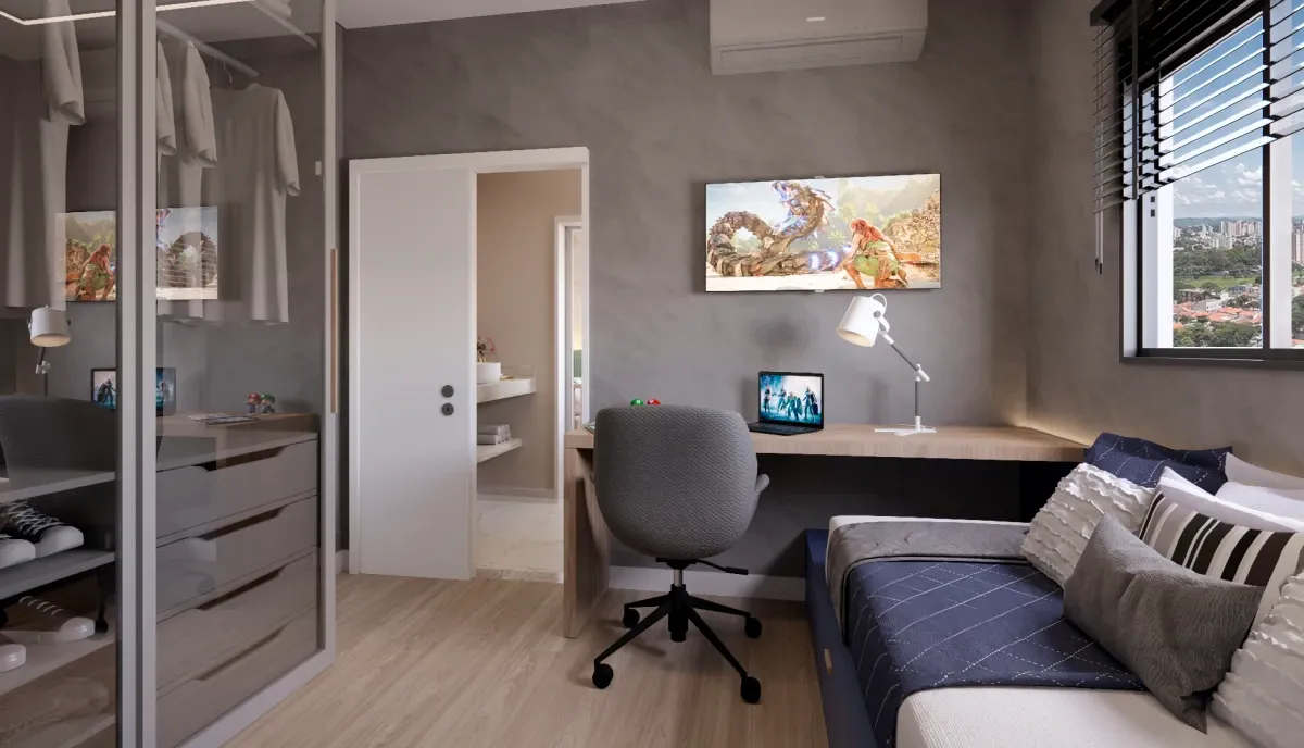 Apartamento decorado do Essência Campolim — imagem ilustrativa