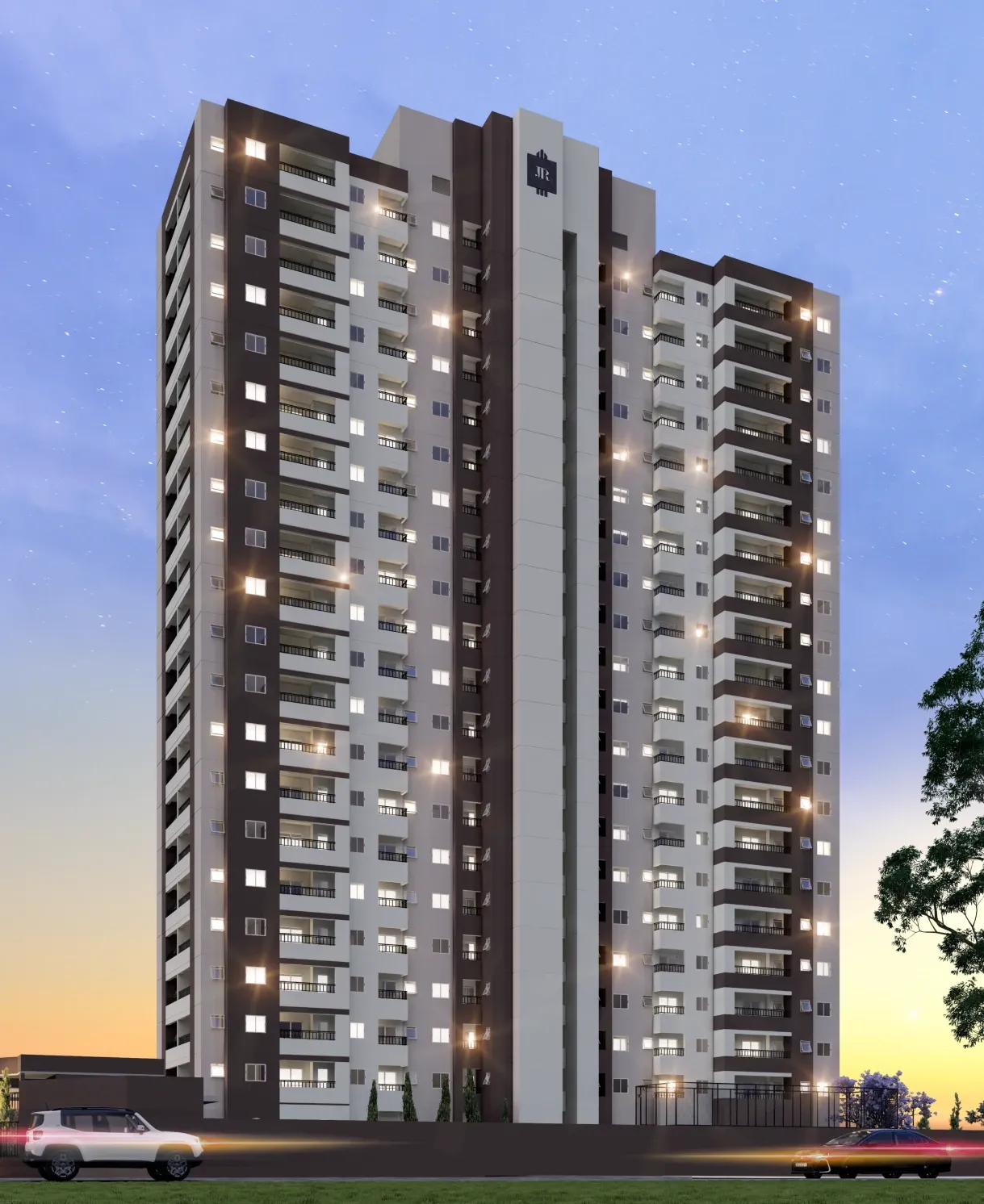 Fachada frontal do JR São Paulo II — imagem ilustrativa