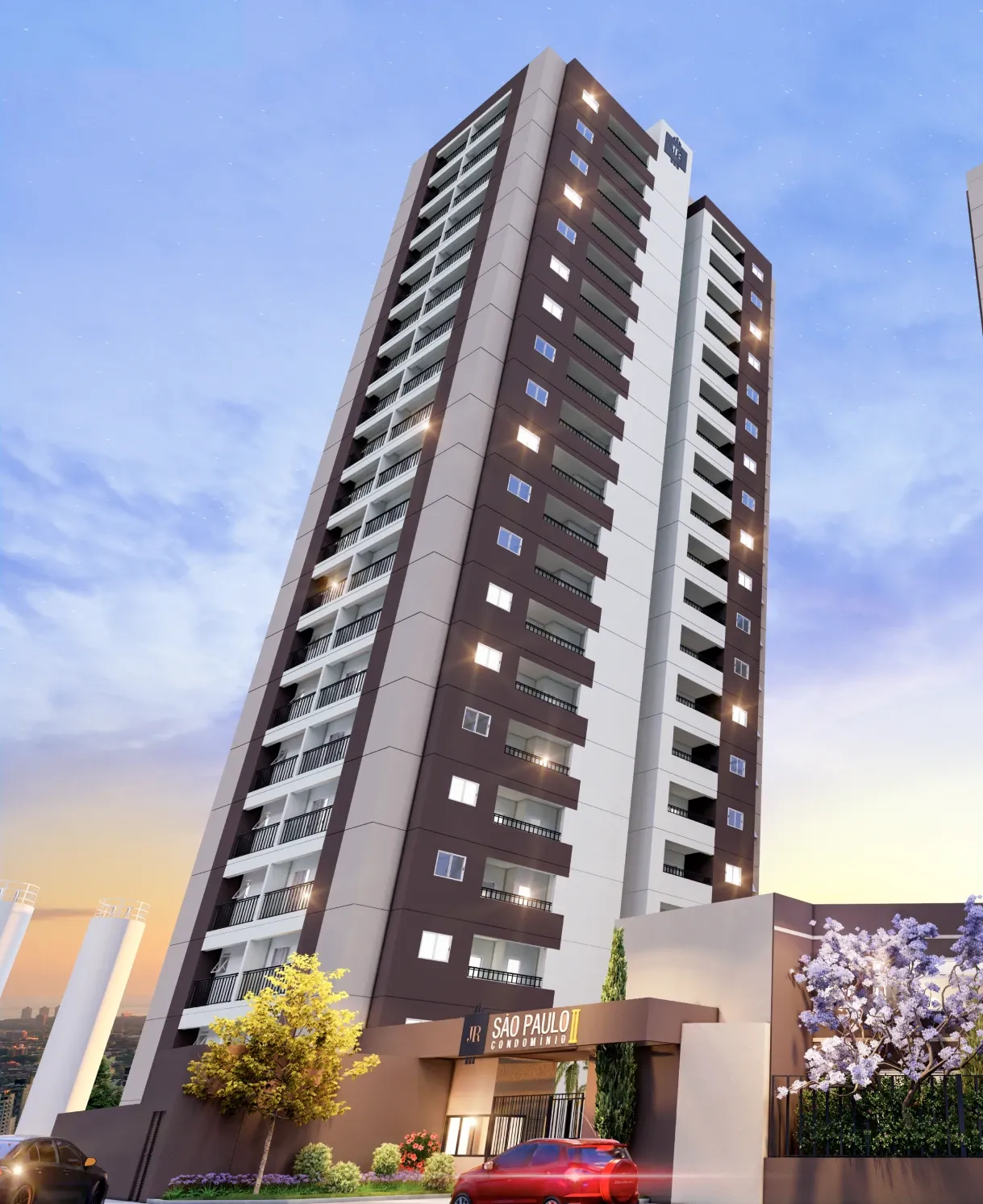 Fachada da torre do JR São Paulo II — imagem ilustrativa