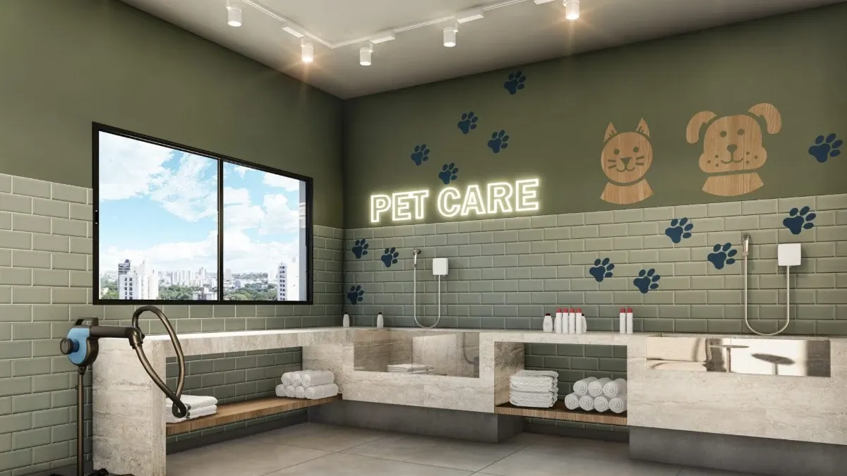 Espaço pet care do Ipa Club — imagem ilustrativa