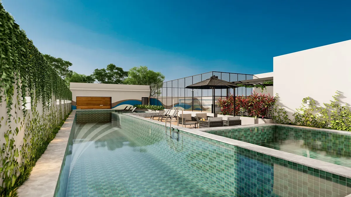 Piscina adulto e infantil do Ipa Club — imagem ilustrativa