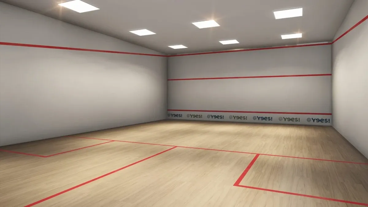 Quadra de squash do Ipa Club — imagem ilustrativa