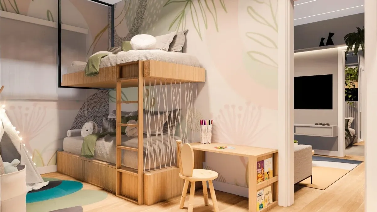 Quarto infantil do Ipa Club — imagem ilustrativa