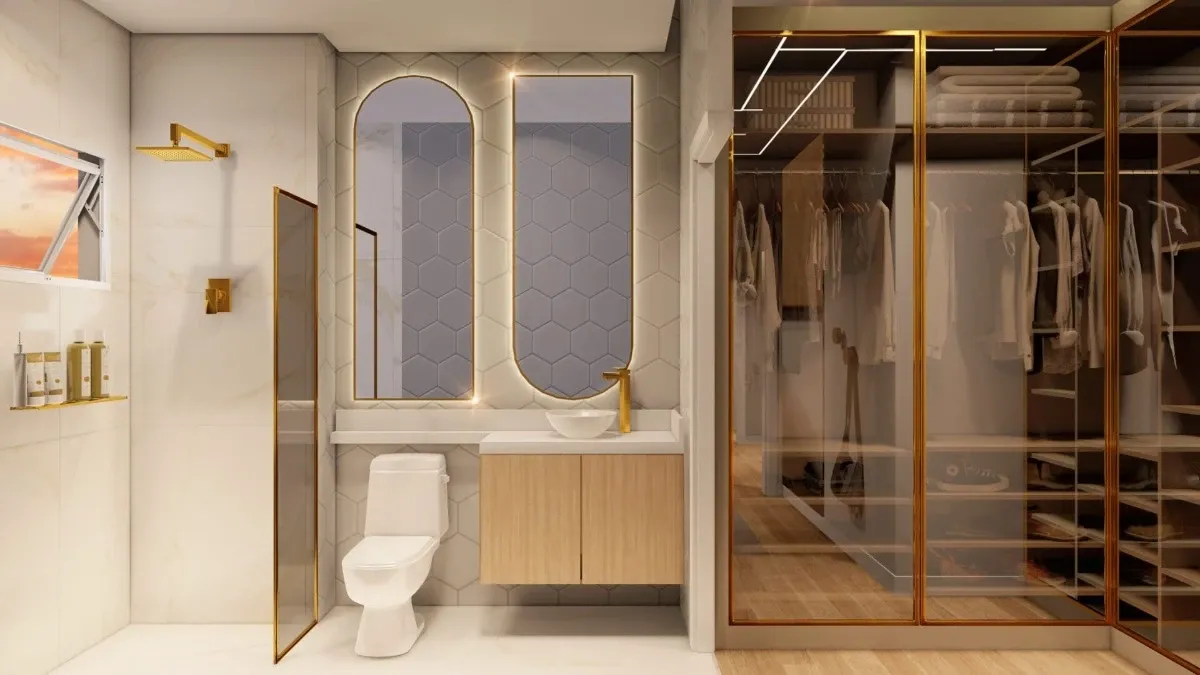 Banheiro do apartamento do Ipa Club — imagem ilustrativa
